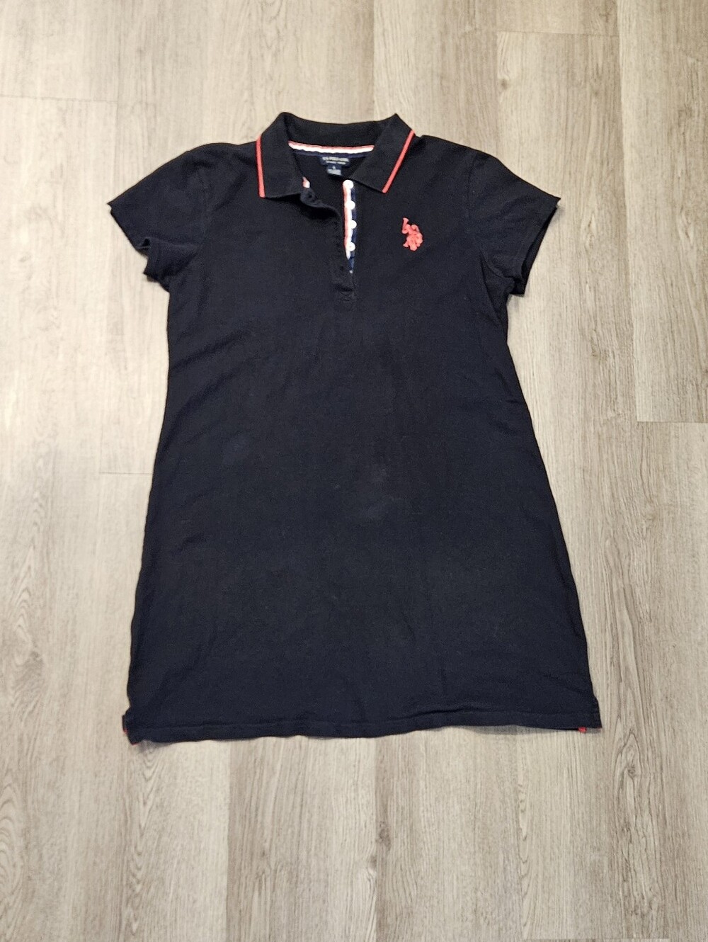 U.S. Polo Assn. Black Pencil Skirt with Red Trim